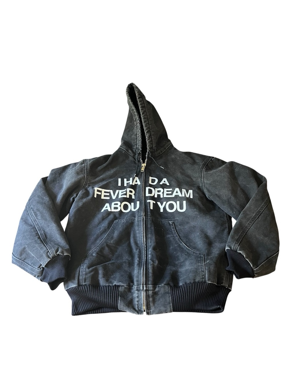 Artificial Fever x Carhartt “I HAD A FEVER DREAM ABOUT YOU” Distressed Jacket S